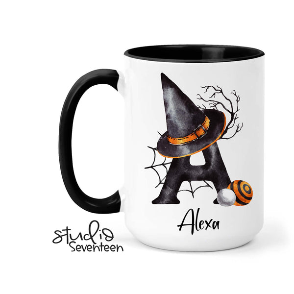 Personalized Halloween Monogram Mug