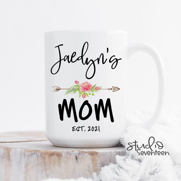 Mom Mug with Child's Name