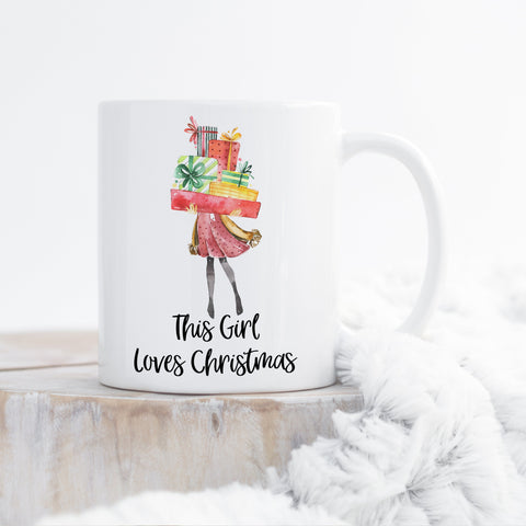 This Girl Loves Christmas Coffee Mug