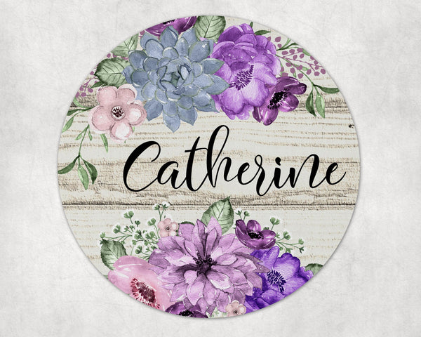 Floral Personalized Mouse Pad, Mouse Mat, Office Decor, Round Mouse Pad, Office Supplies, Desk Accessories. New Job Gift