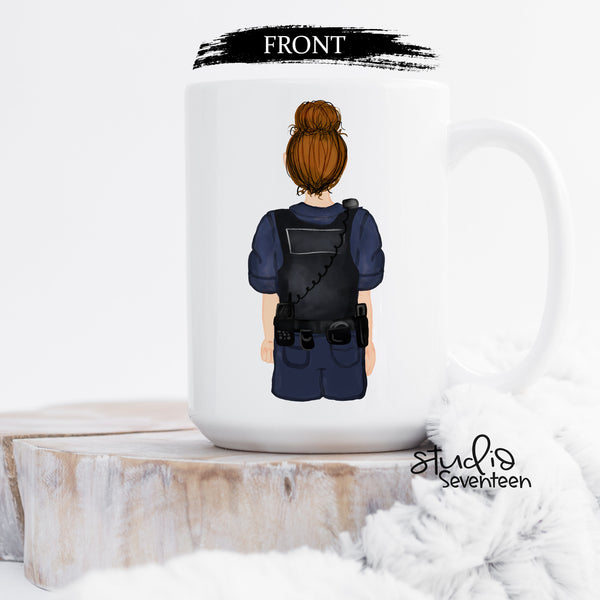 Police Officer Mug, Personalized Police Officer Gift, Police Gift, Cop Gifts, Cop Mug, Personalized Mug, Female Officer