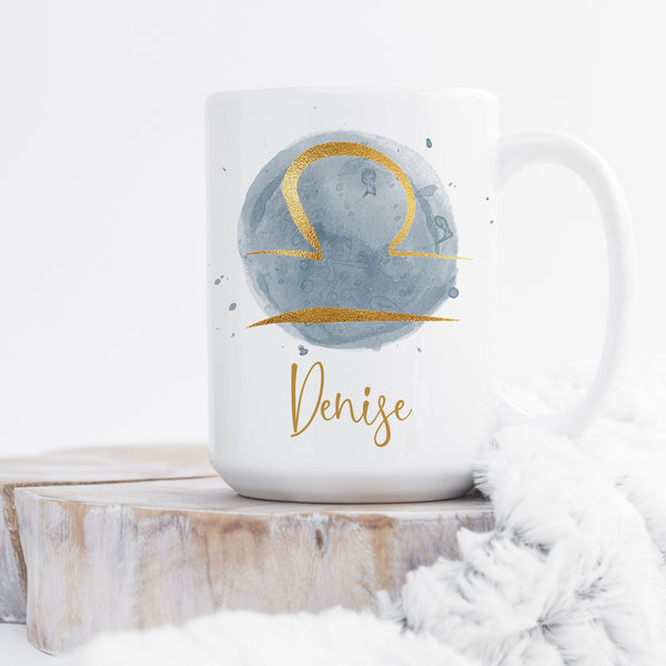 Libra Coffee Mug, Libra Constellation, Horoscope Gifts, Gift for Libra, Zodiac Sign Mug, Astrology Gifts