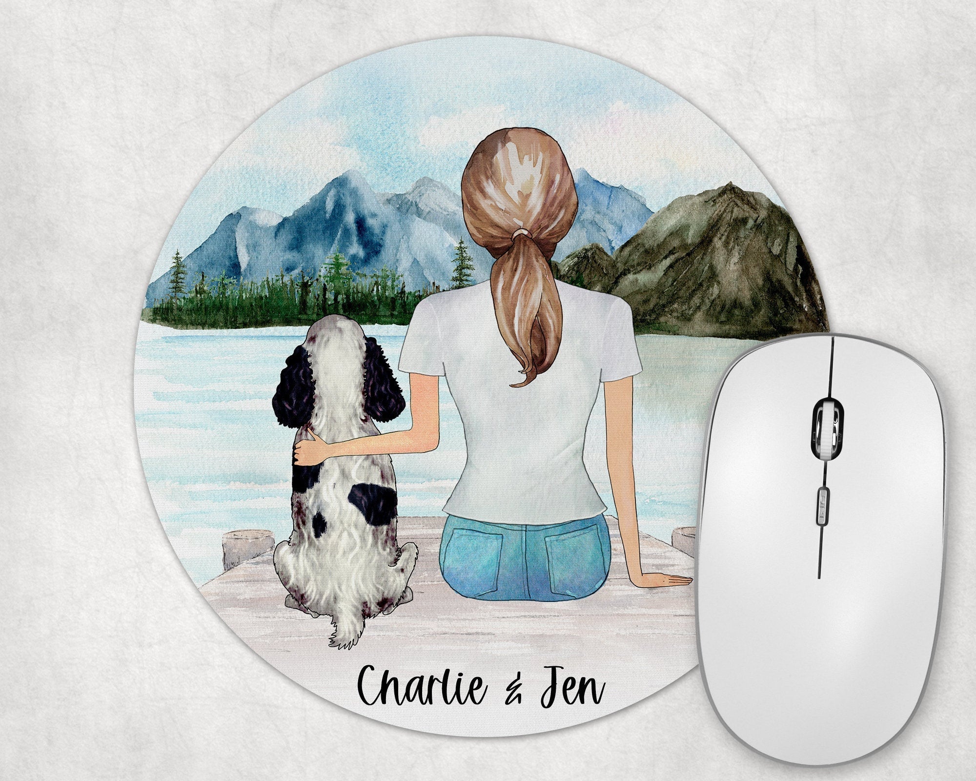 Custom Dog Mom Mouse Pad