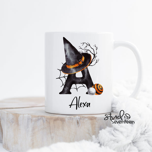 Personalized Halloween Monogram Mug