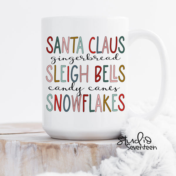 Christmas Words Mug