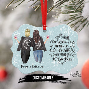 Custom Best Friend Christmas Tree Ornament