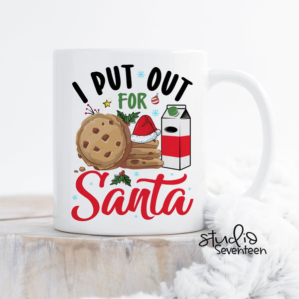 Retro I put out for Santa Christmas Coffee Mug