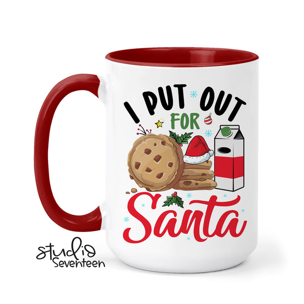 Retro I put out for Santa Christmas Coffee Mug