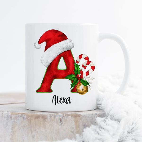 Personalized Christmas Monogram Mug