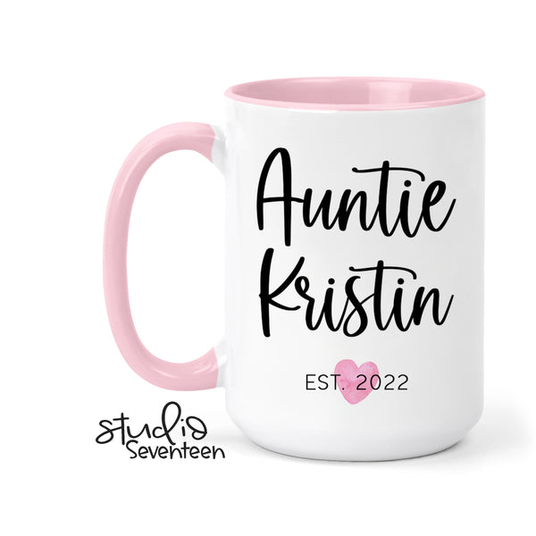 Personalized Auntie Mug