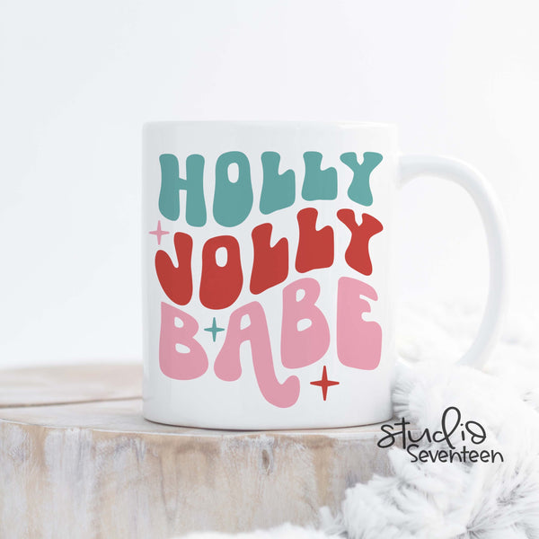 Holly Jolly Babe Coffee Mug