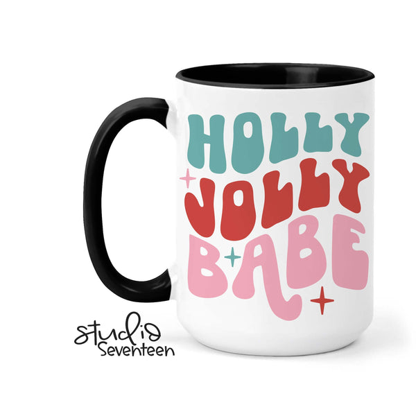 Holly Jolly Babe Coffee Mug