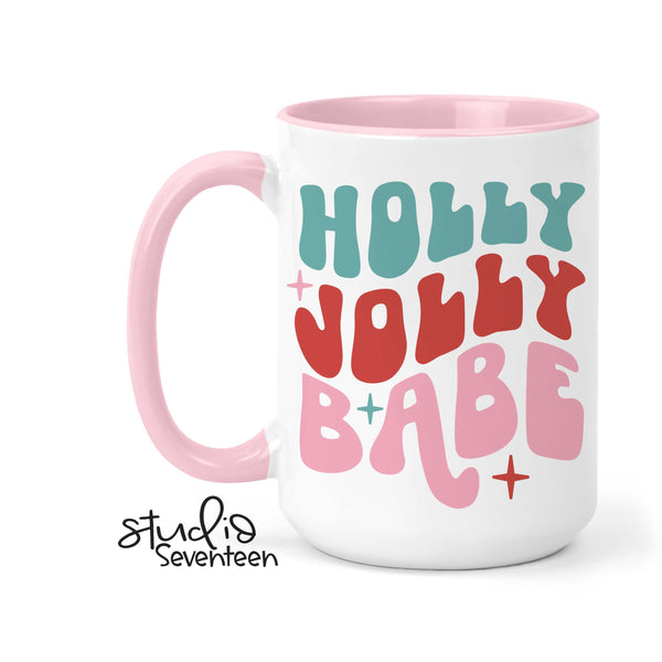 Holly Jolly Babe Coffee Mug