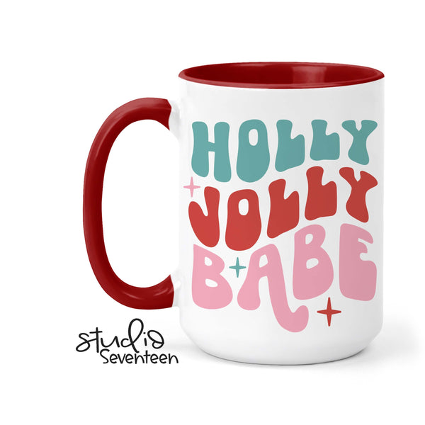 Holly Jolly Babe Coffee Mug