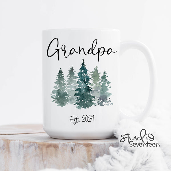 Pregnancy Announcement Grandparents, Baby Announcement, Baby Reveal, Grandma Grandpa Coffee Cup, Grandparents Mug Set, New Grandma Gift